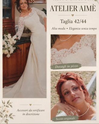 Abito da sposa Atelier Aimee Alta moda tg.42/44