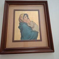 quadro madonna con bambino