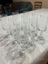 Calici di cristallo da brindisi