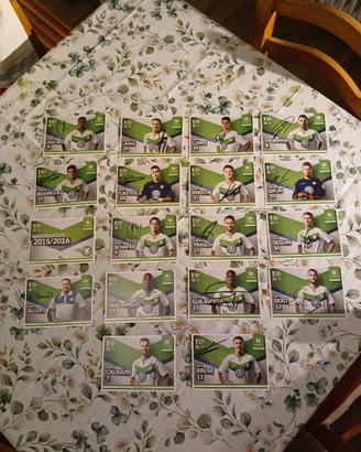 17 autografi calcio Wolfsburg 2015/16 Bundesliga