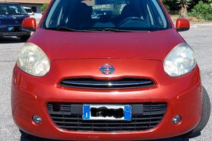 Nissan Micra 1.2 benzina 5 porte rossa