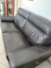 Divano poltrone sofà in vera pelle