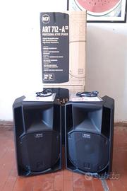 Casse audio attive rcf NUOVE per dj live karaoke