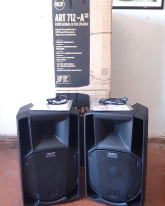 Casse audio attive rcf NUOVE per dj live karaoke