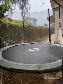 Trampolino (diametro 3m) Tappeto Elastico con Ret