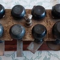 Portatimbri vintage con 20 timbri vari