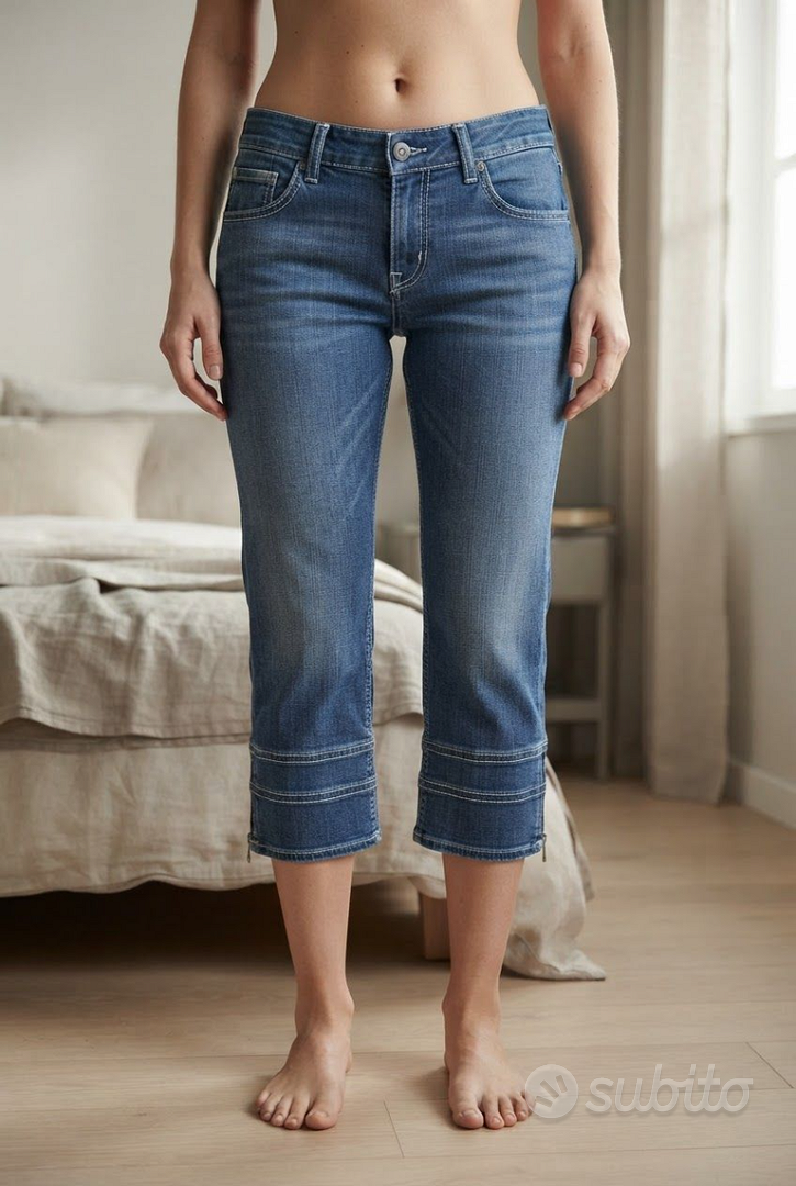 Calvin Klein Jeans Capri denim estivo Tg 44