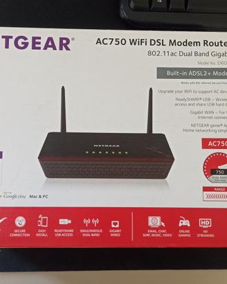 WiFi Modem Router Netgear AC750 750 Mbps