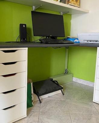 Scrivania con cassetti Ikea Alex