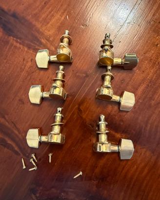 Meccaniche per chitarra color oro stile Grover