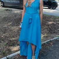 Abito cerimonia turchese