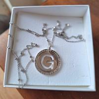 Collana con ciondolo lettera