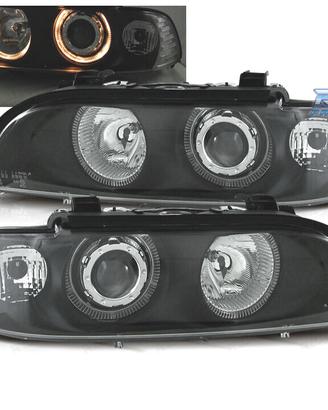 FARI BMW E39 95-00 FONDO NERO ANGEL EYES H7