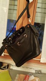 borsa piccola donna in Similpelle nera o azzurra