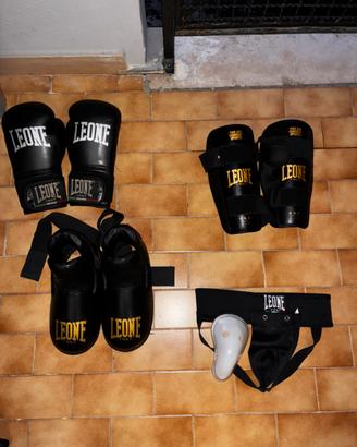 Protezioni Complete Kick Boxing, Leone.