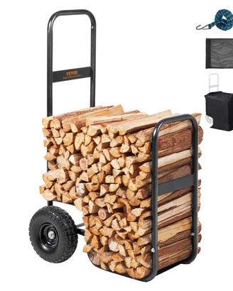 Carrello Portalegna con Ruote Carrello  in Acciaio