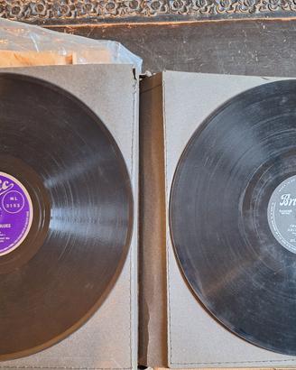 Lotto 12 Vinili 78 Giri d'Epoca + Album Raccoglito