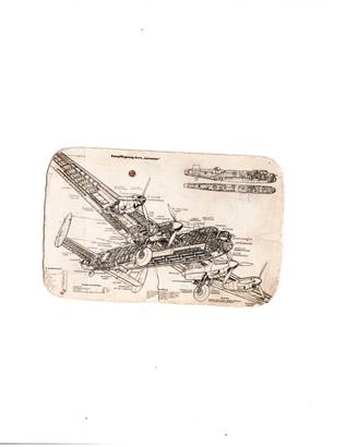 Cartolina Kampfflugzeug Avro "Lancaster" - vintage