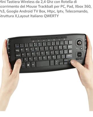 mini tastiera della trust wireless