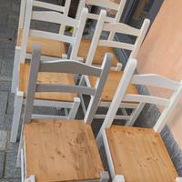 Set 6 Sedie in Legno Massiccio Cucina