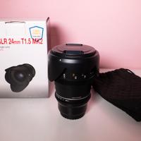 Ottica cine-lens Samyang 24mm T1.5 attacco MFT