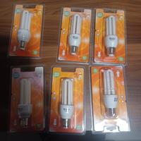 LOTTO 6 LAMPADINE FLUORESCENTI COMPATTE (CFL)