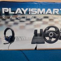 volante,pedali,cuffie playsmart 