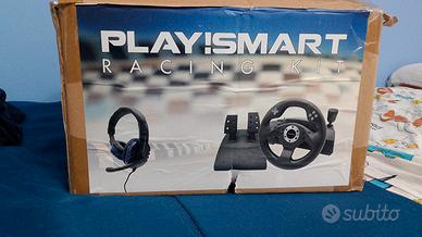 volante,pedali,cuffie playsmart 