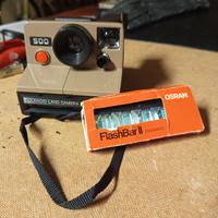 polaroid 500 Land camera e flashbarall