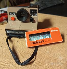 polaroid 500 Land camera e flashbarall