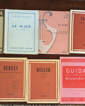 Libri per lo studio del pianoforte - 9 libri