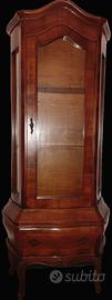 Vetrinetta Antica Stile Barocco con cassetto