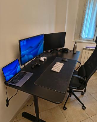 Scrivania ikea Bekant nera +

cassettiera Galant