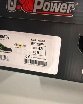 Scarpe antinfortunistiche Esd S3 Upower 2026