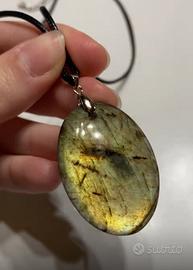 Ciondolo pietra labradorite