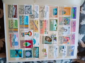 lotto n. 30 francobolli nazioni unite vari 