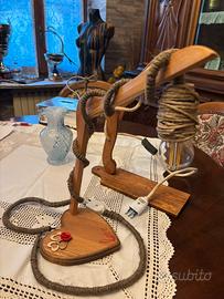 Lampada da tavolo fatta a mano