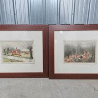 quadri di caccia alla volpe