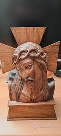 busto Gesù Cristo in legno