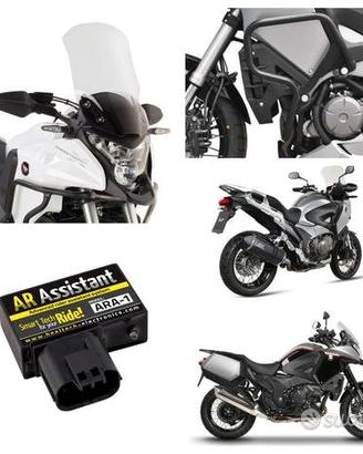 Honda Crosstourer valigie scarico plexi mono leve
