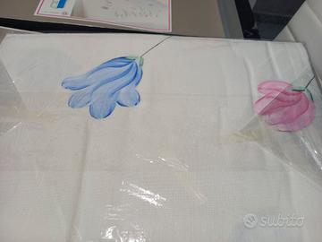 copriletto dipinto a mano