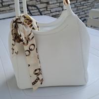 Borsetta con doppio manico . Bianca Nuova!