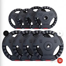 Set di 8 dischi pesi palestra - Totale 30kg
