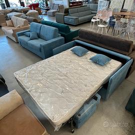 Divano letto con rete e materasso