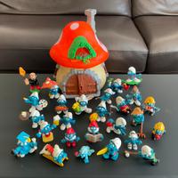 Casa fungo grande dei Puffi con Puffi