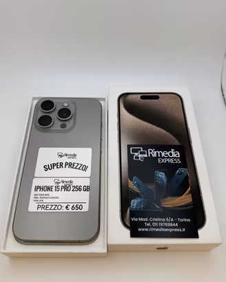 iPhone 15 Pro 256GB tit naturale usato garanzia 