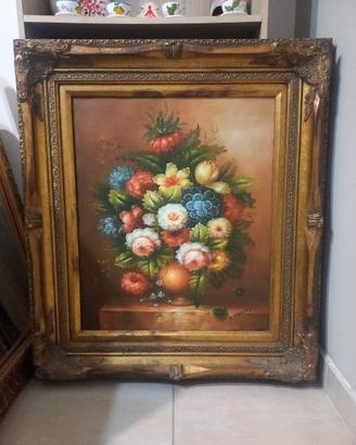 Quadro con cornice stile arte povera 