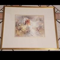 Quadro 56x48 Sposa con cavallo