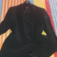 completo gessato con pantalone Marika della Valle 