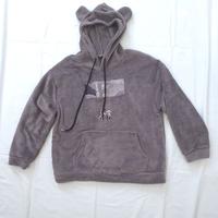 Felpa con cappuccio e orecchie color Grigio